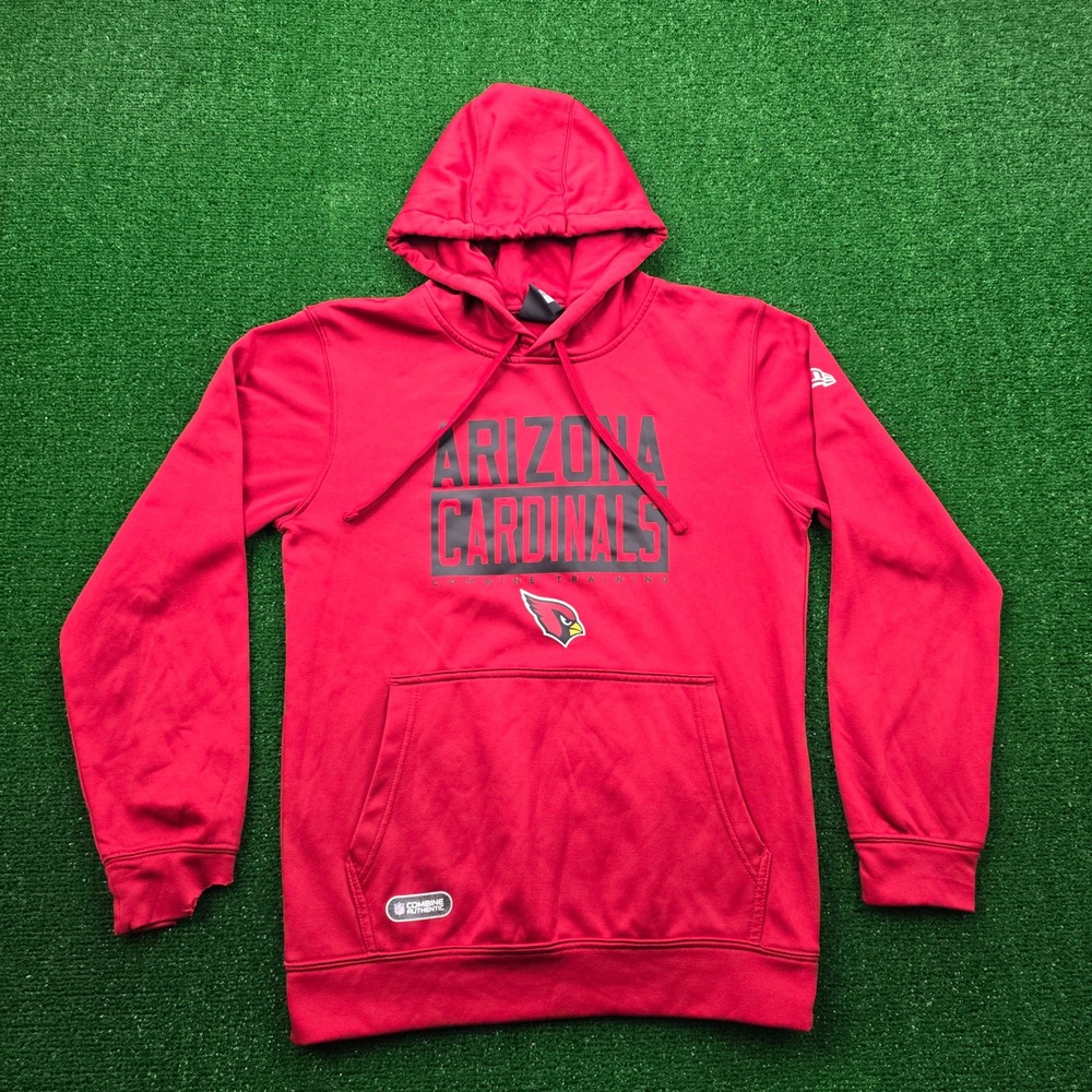 Arizona Cardinals Hoodie Sweatshirt Mens Small Red NFL Football Sleeve FLAW
